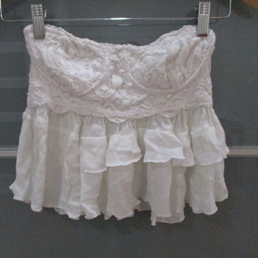 Free People One Strapless Peplum Bustier